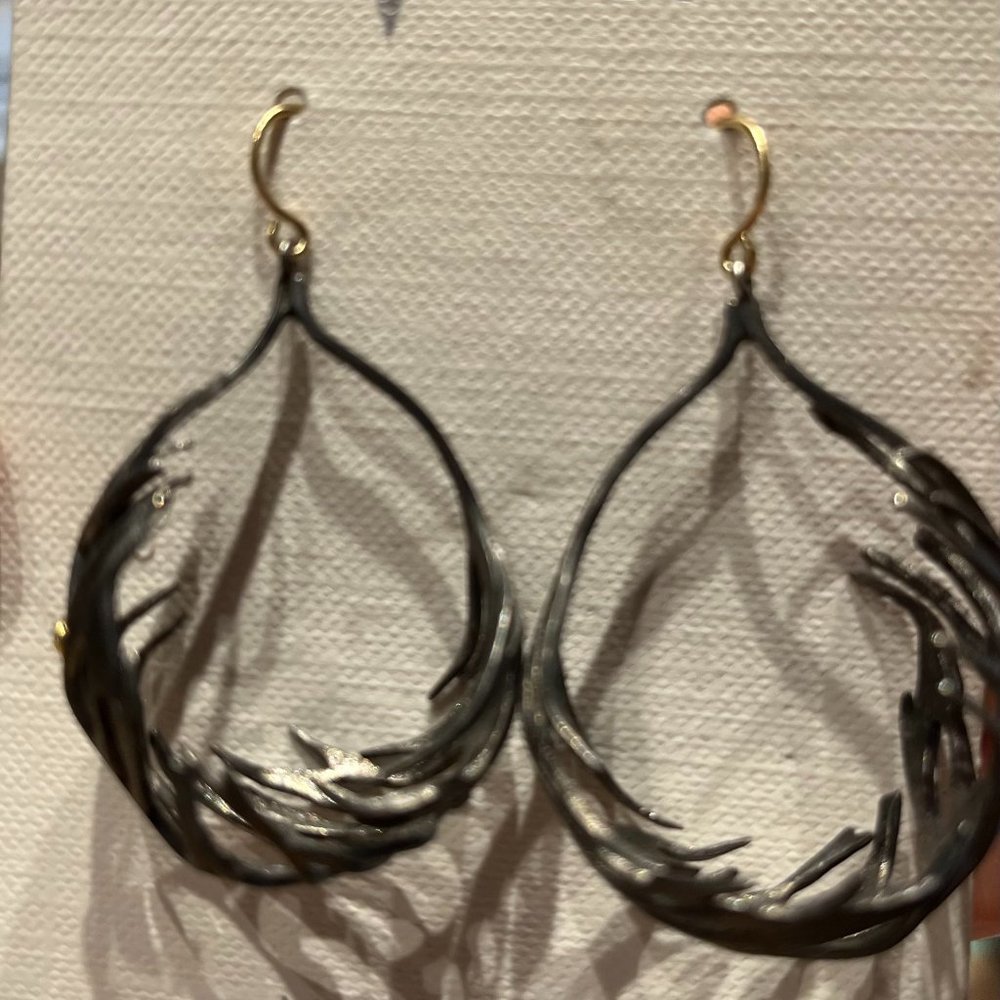 Rhodium Plated Earrings